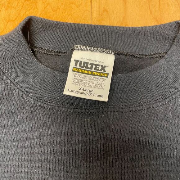 Vintage Women of Earth Avon 90's Black XL Pullover Long Sleeve Sweatshirt - Picture 5 of 9